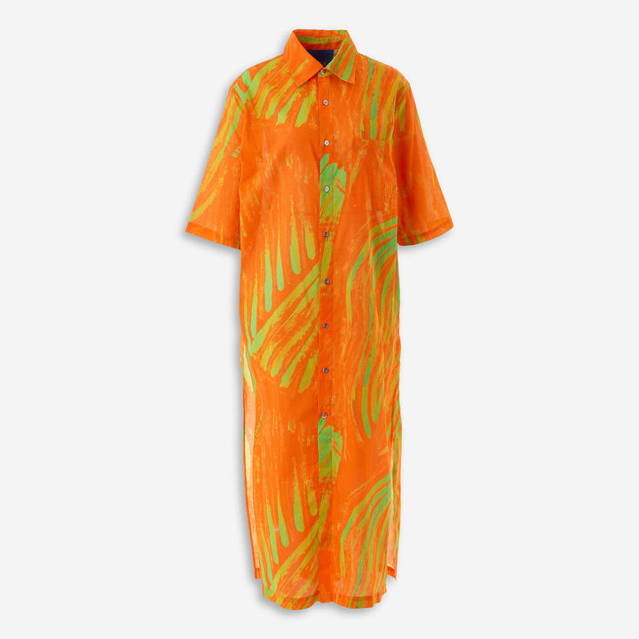 SIMON MILLER  Orange Leaf Dress Veronique Luxury Collections