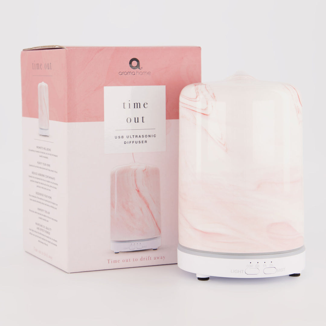 AROMA HOME  Pink Time Out Ultrasonic Diffuser 150ml Veronique Luxury Collections