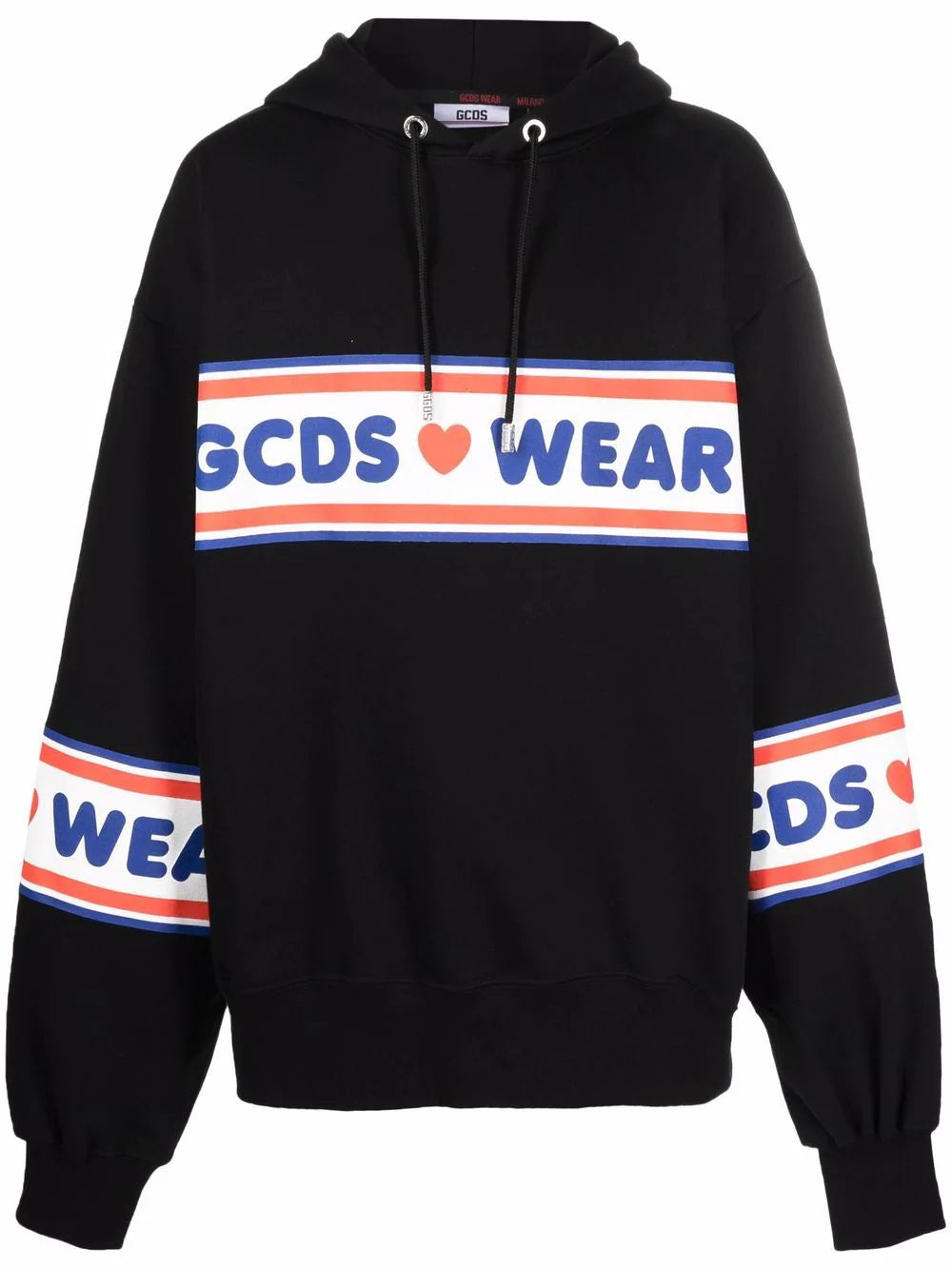 Gcds logo-print cotton hoodie Veronique Luxury Collections