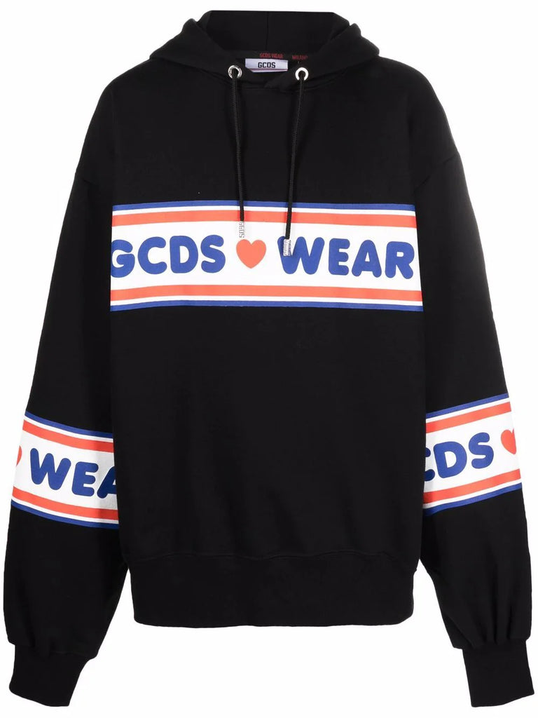 Gcds logo-print cotton hoodie – Veronique Luxury Collections