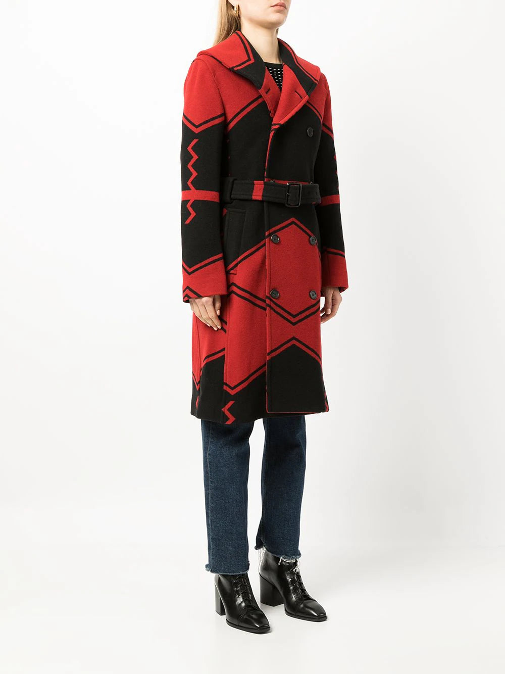 POLO RALPH LAUREN  Red Wool Infused Overcoat Veronique Luxury Collections