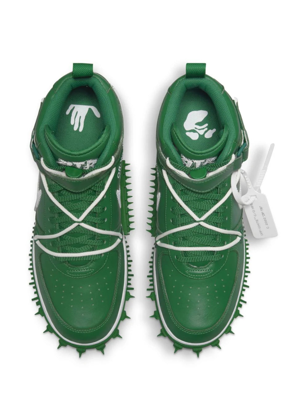 Nike X Off White Air Force 1 Mid Pine Green Veronique Luxury Collections