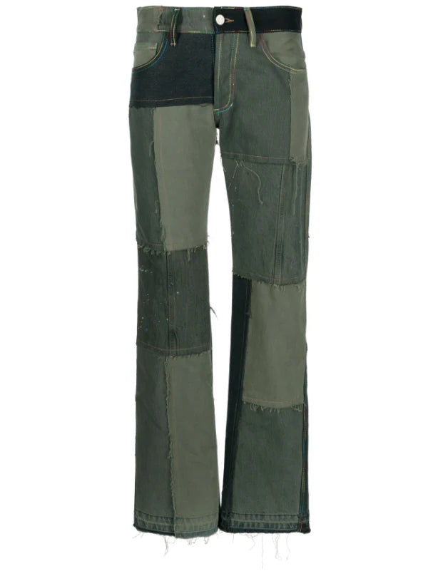 (di)vision patchwork-design straight-leg jeans Veronique Luxury Collections