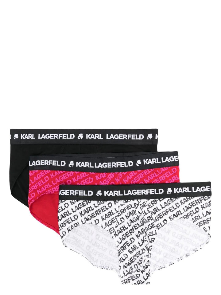 Karl Lagerfeld logo-print 3 pack briefs Veronique Luxury Collections