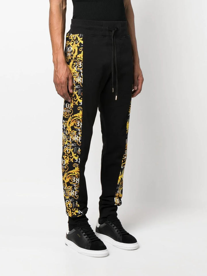 Versace Jeans Couture Barocco-side stripe track trousers Veronique Luxury Collections