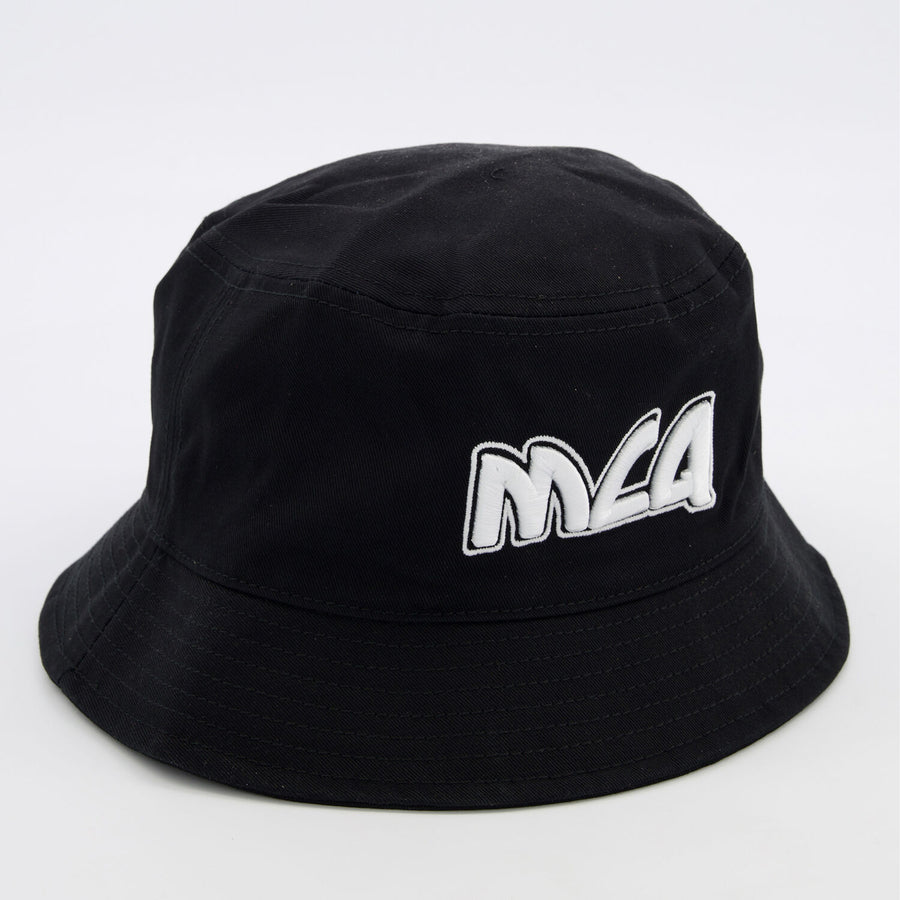 MCQ  Black Embroidered Logo Bucket Hat Veronique Luxury Collections