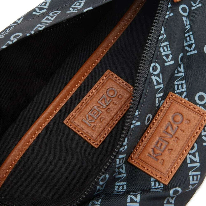 KENZO  Black Bum Bag   logo-print  bag Veronique Luxury Collections