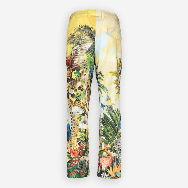DOLCE & GABBANA  Multicoloured Illustrated Trousers Veronique Luxury Collections