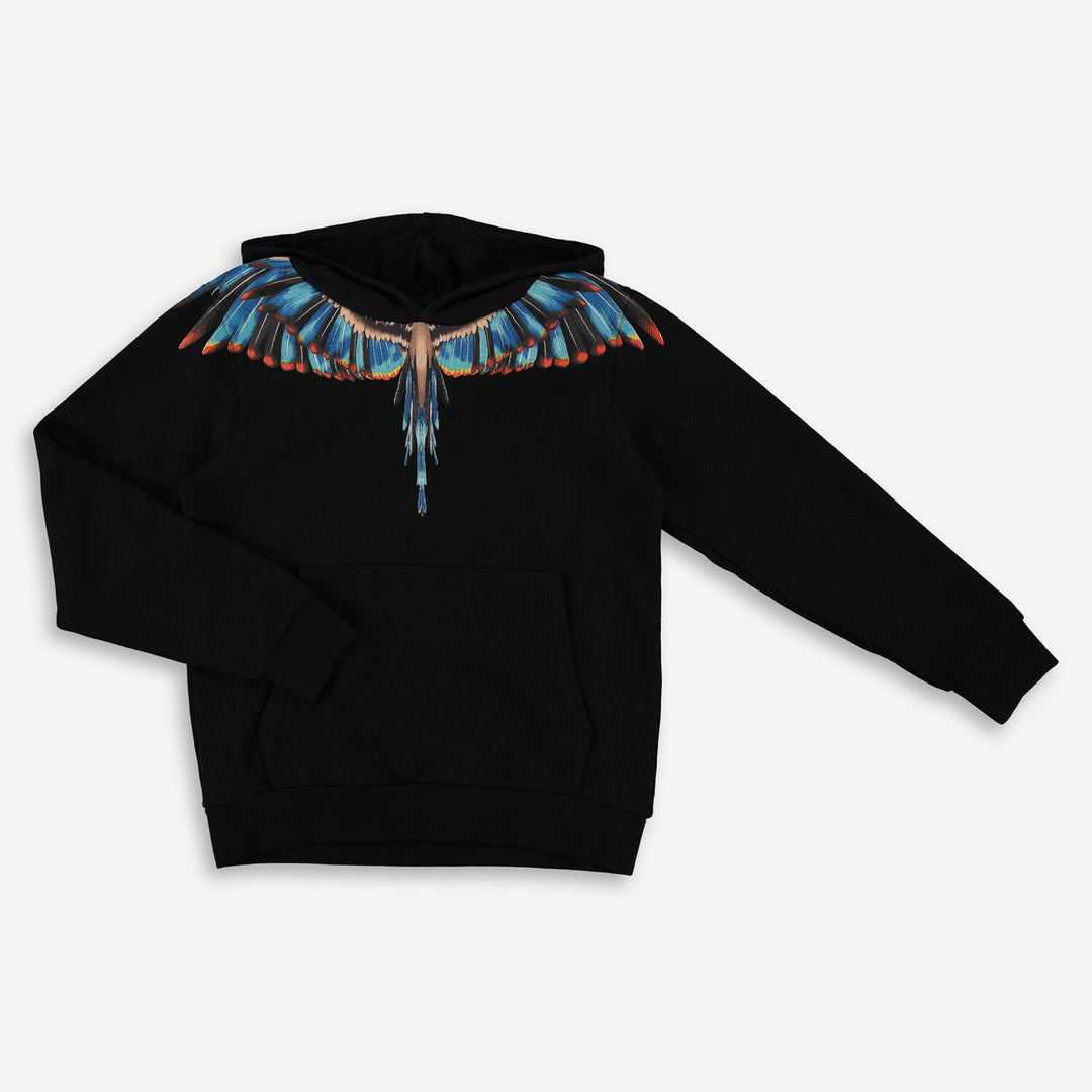 MARCELO BURLON  Black Bird Graphic Hoodie Veronique Luxury Collections