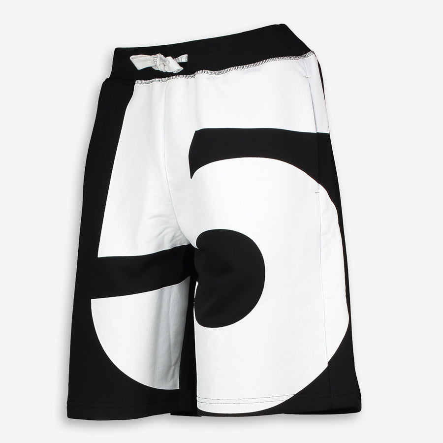 DSQUARED2  Black & White Drawstring Shorts Veronique Luxury Collections