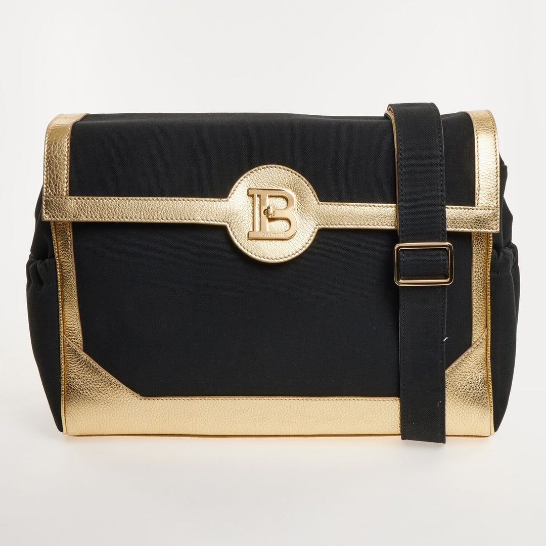 BALMAIN  Black & Gold Changing Bag Veronique Luxury Collections