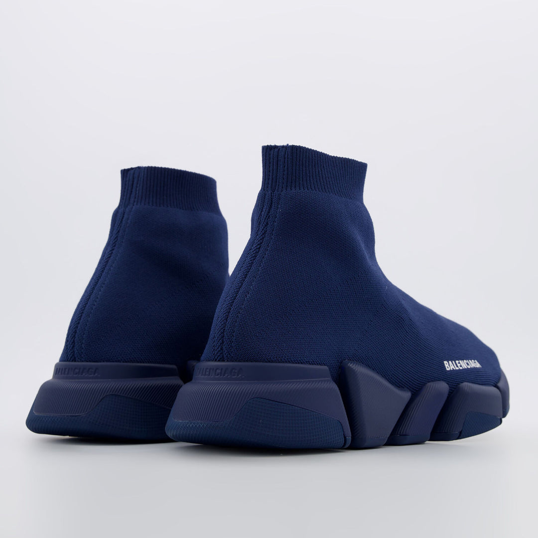 BALENCIAGA  Navy Speed 2 Trainers Veronique Luxury Collections