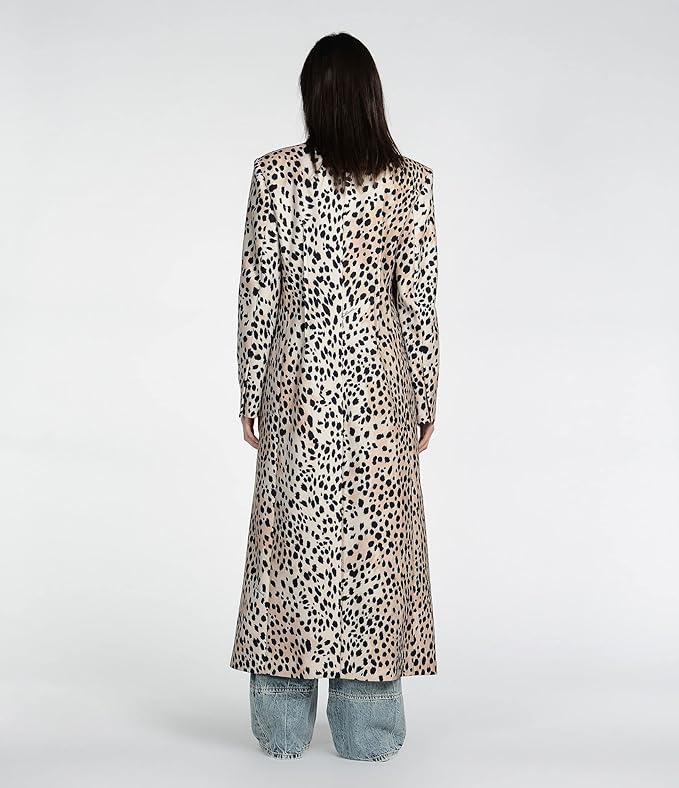 Just Cavalli  Leopard Print Long Coat Veronique Luxury Collections