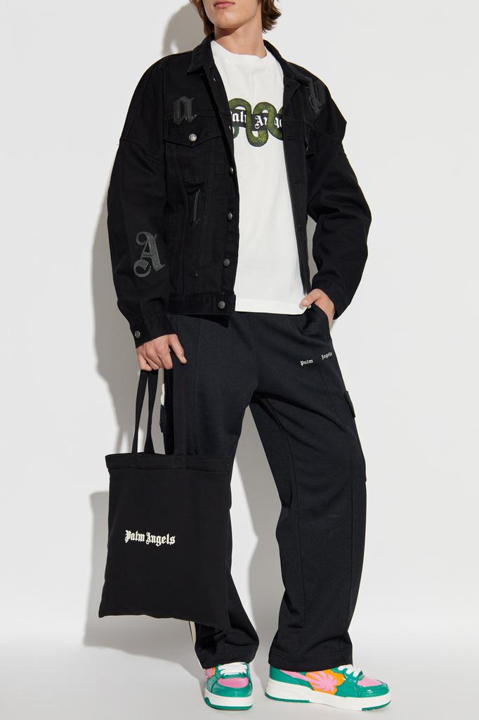 Palm Angels  Black Denim Jacket Veronique Luxury Collections