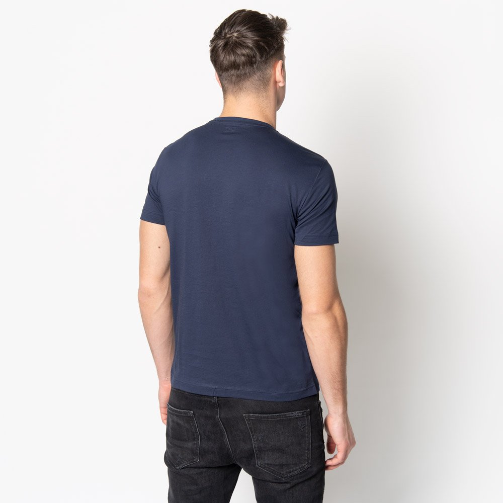 EMPORIO ARMANI  Navy Branded T Shirt Veronique Luxury Collections