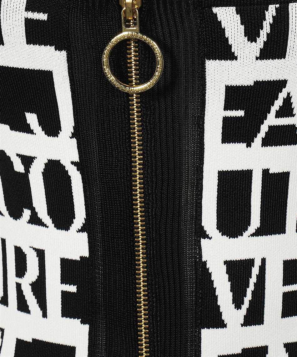 Versace Jeans Couture intarsia logo zipped dress Veronique Luxury Collections