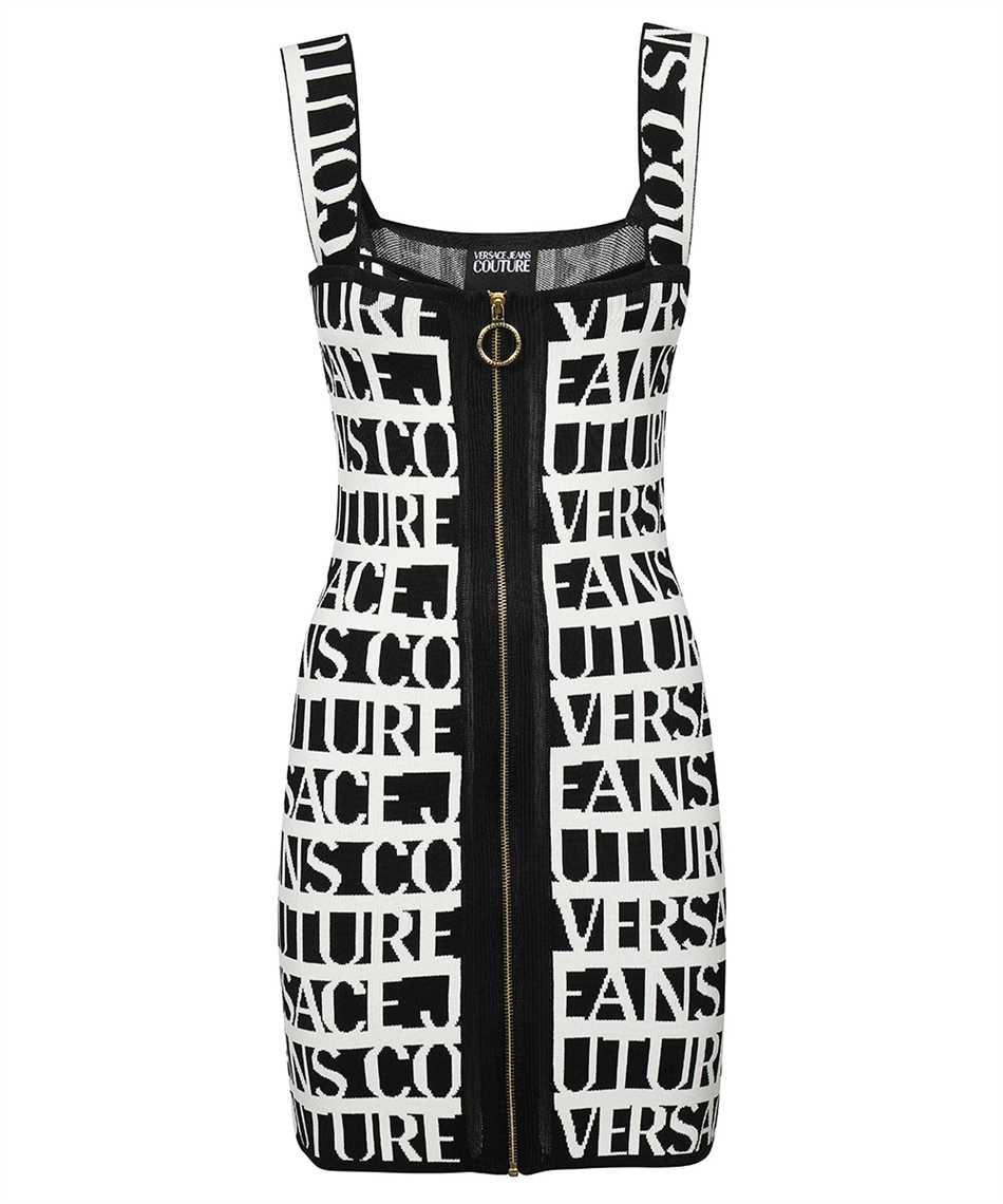 Versace Jeans Couture intarsia logo zipped dress Veronique Luxury Collections