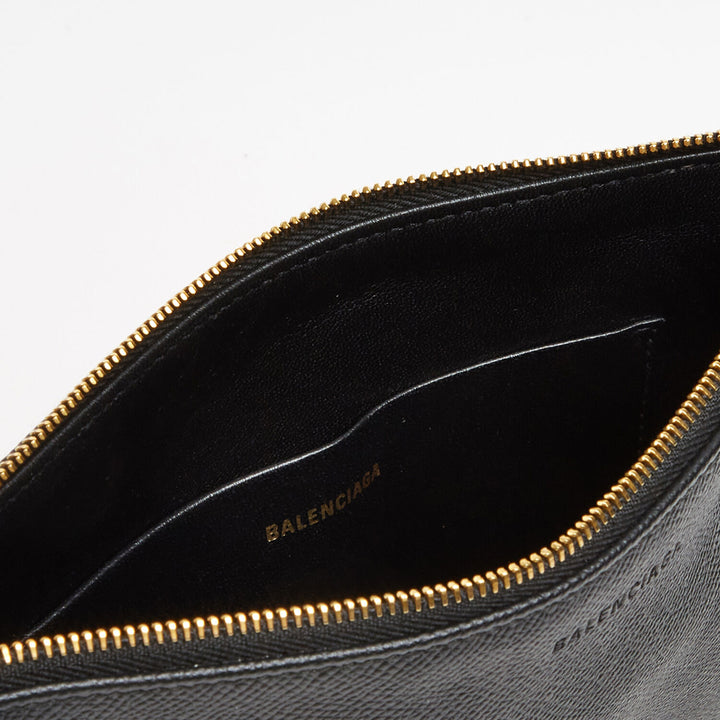 BALENCIAGA  Black Pouch Clutch Bag Veronique Luxury Collections