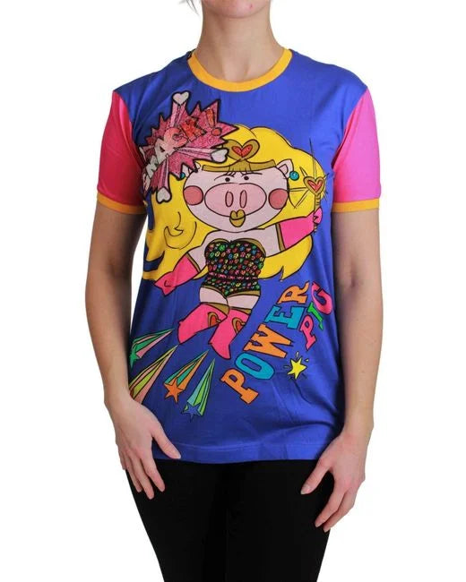 DOLCE & GABBANA  Multicolour Graphic T Shirt Veronique Luxury Collections