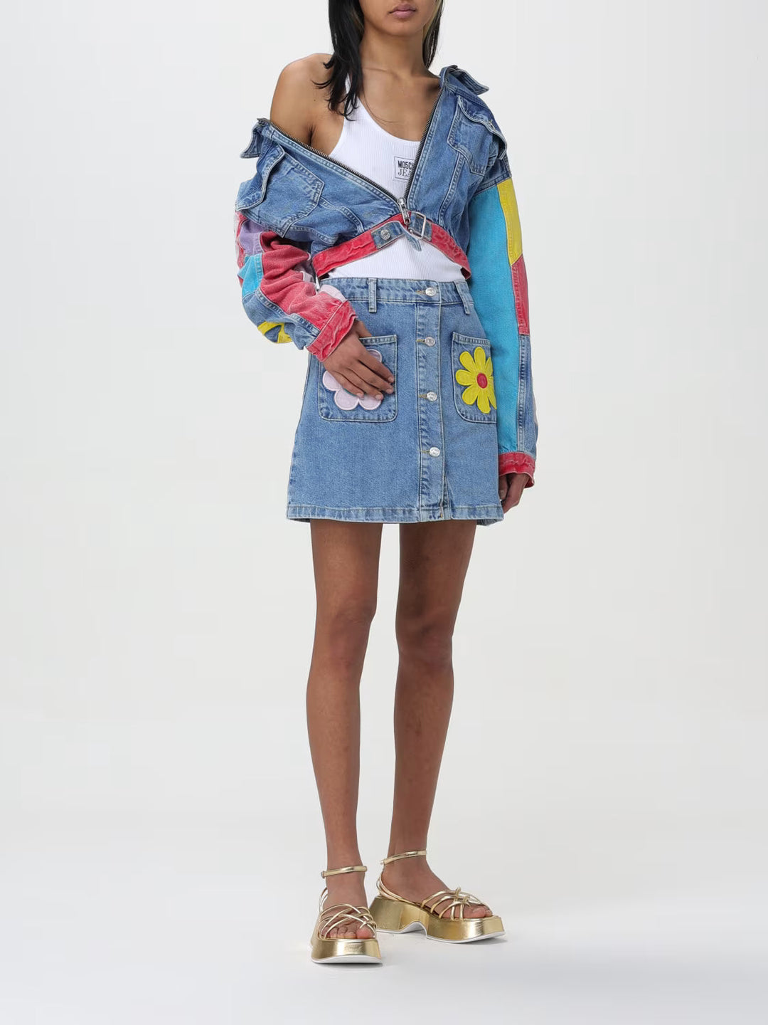 Moschino  graphic-print jacket Veronique Luxury Collections