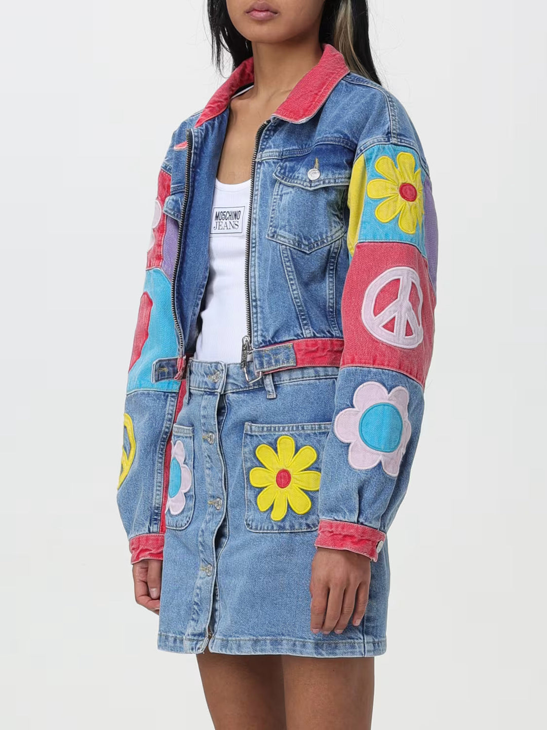 Moschino  graphic-print jacket Veronique Luxury Collections