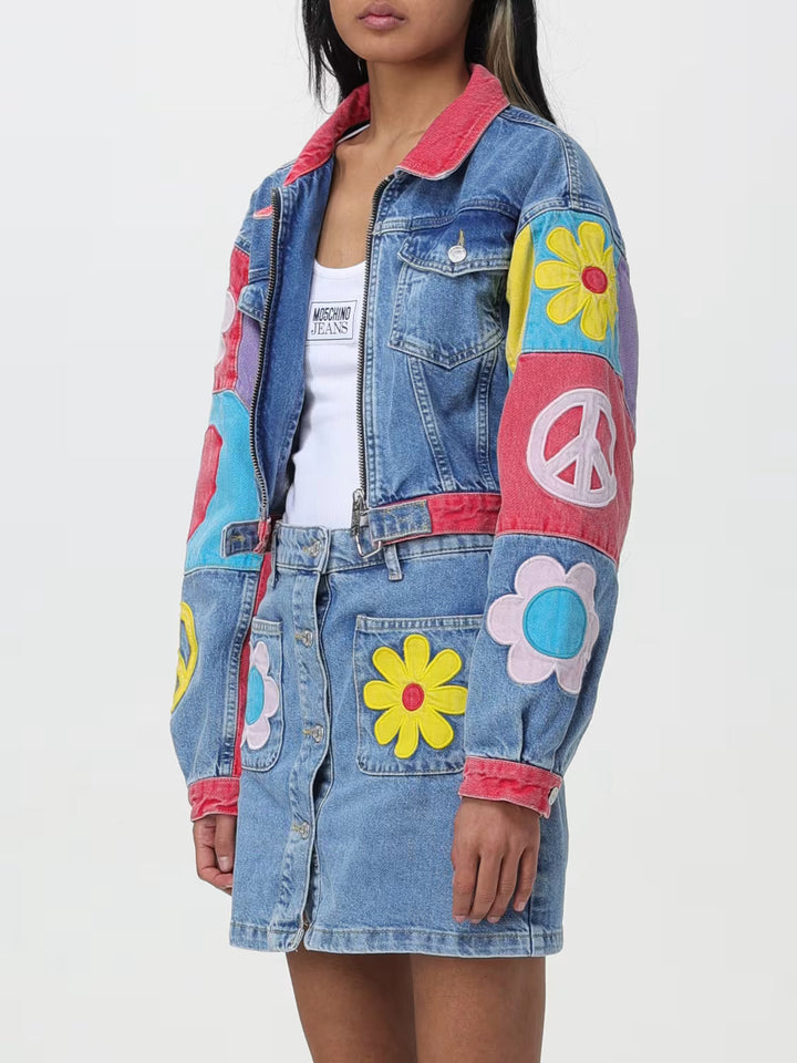 Moschino  graphic-print jacket Veronique Luxury Collections