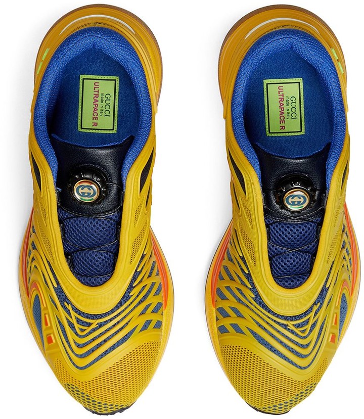 GUCCIYellow & Blue Ultrapace Trainers Veronique Luxury Collections