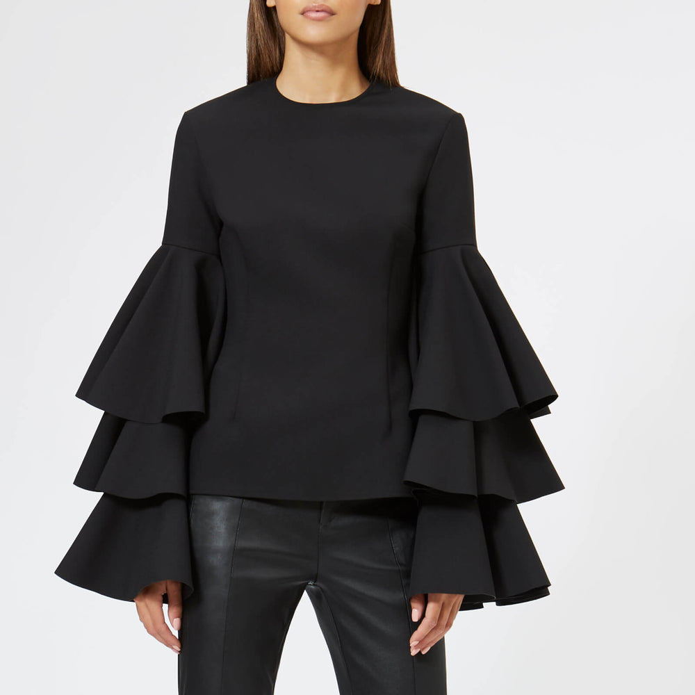 SOLACE LONDON Solace London Women's Ruba Top - Black Veronique Luxury Collections