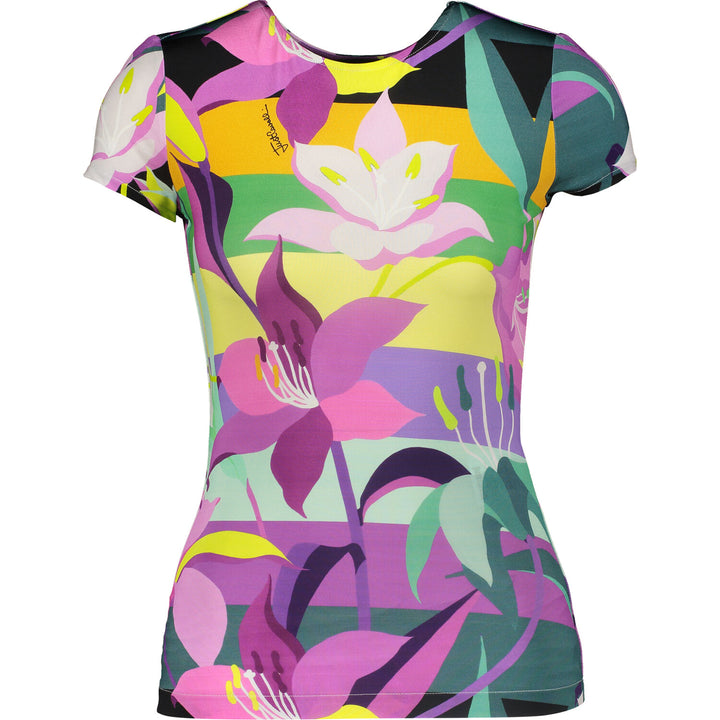 Just Cavalli Multicolour Floral Short Sleeve Top