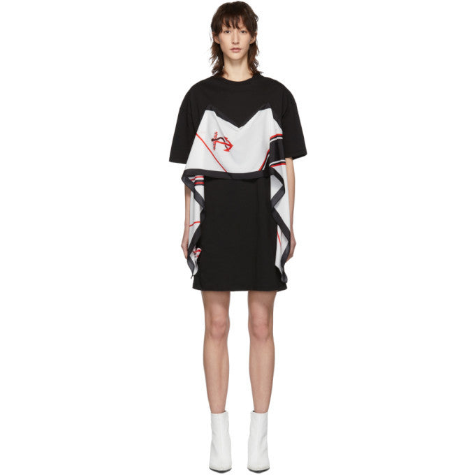 MSGM Dress With Sewn Neckerchief Veronique Luxury Collections