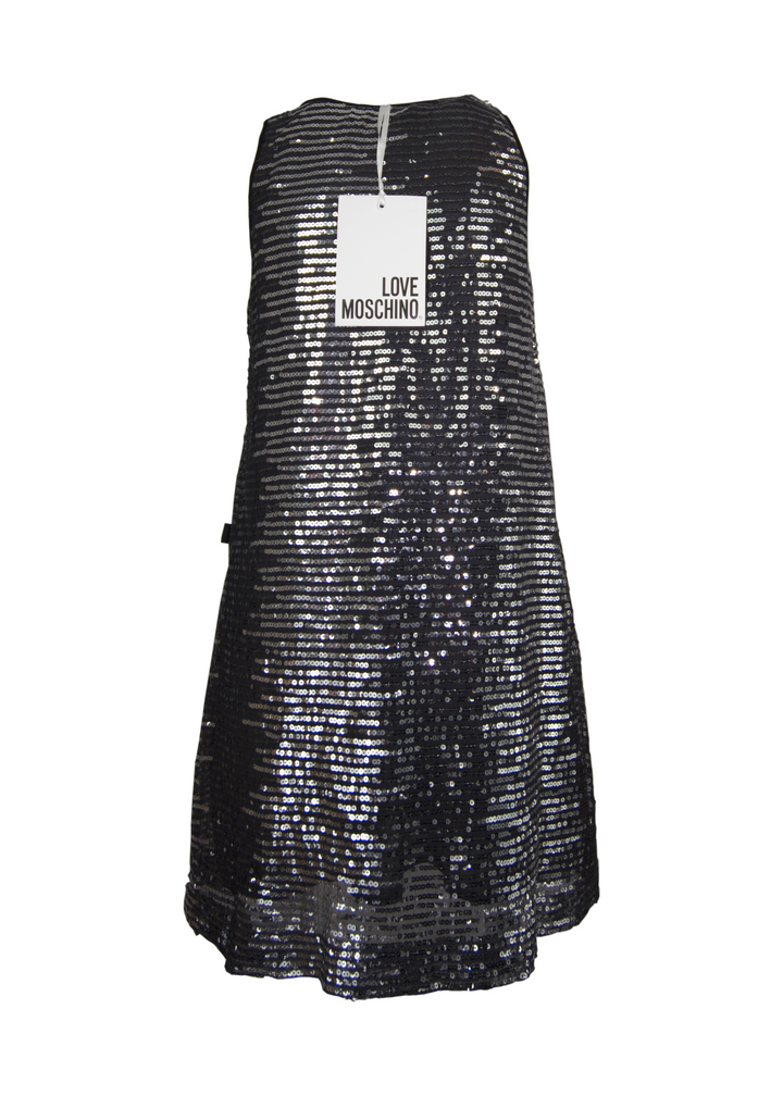Moschino Black & Silver Sequin Dress Veronique Luxury Collections
