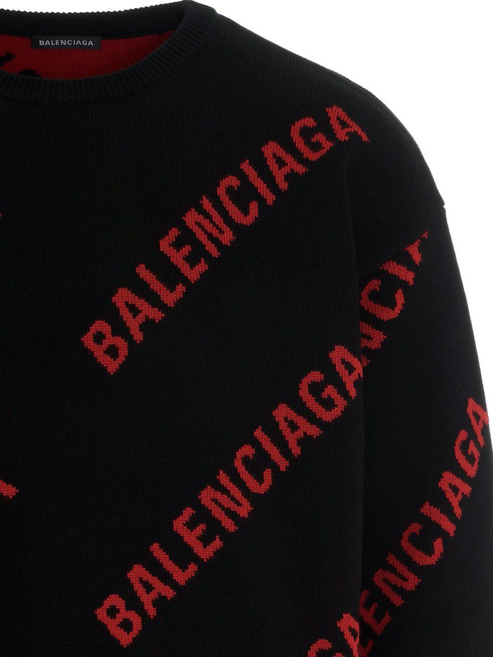 Balenciaga All Over Logo Sweatshirt