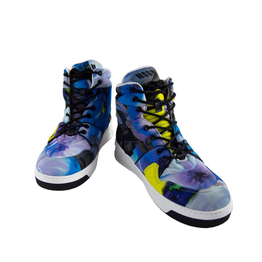 MSGM Multicolour High Top Sneakers