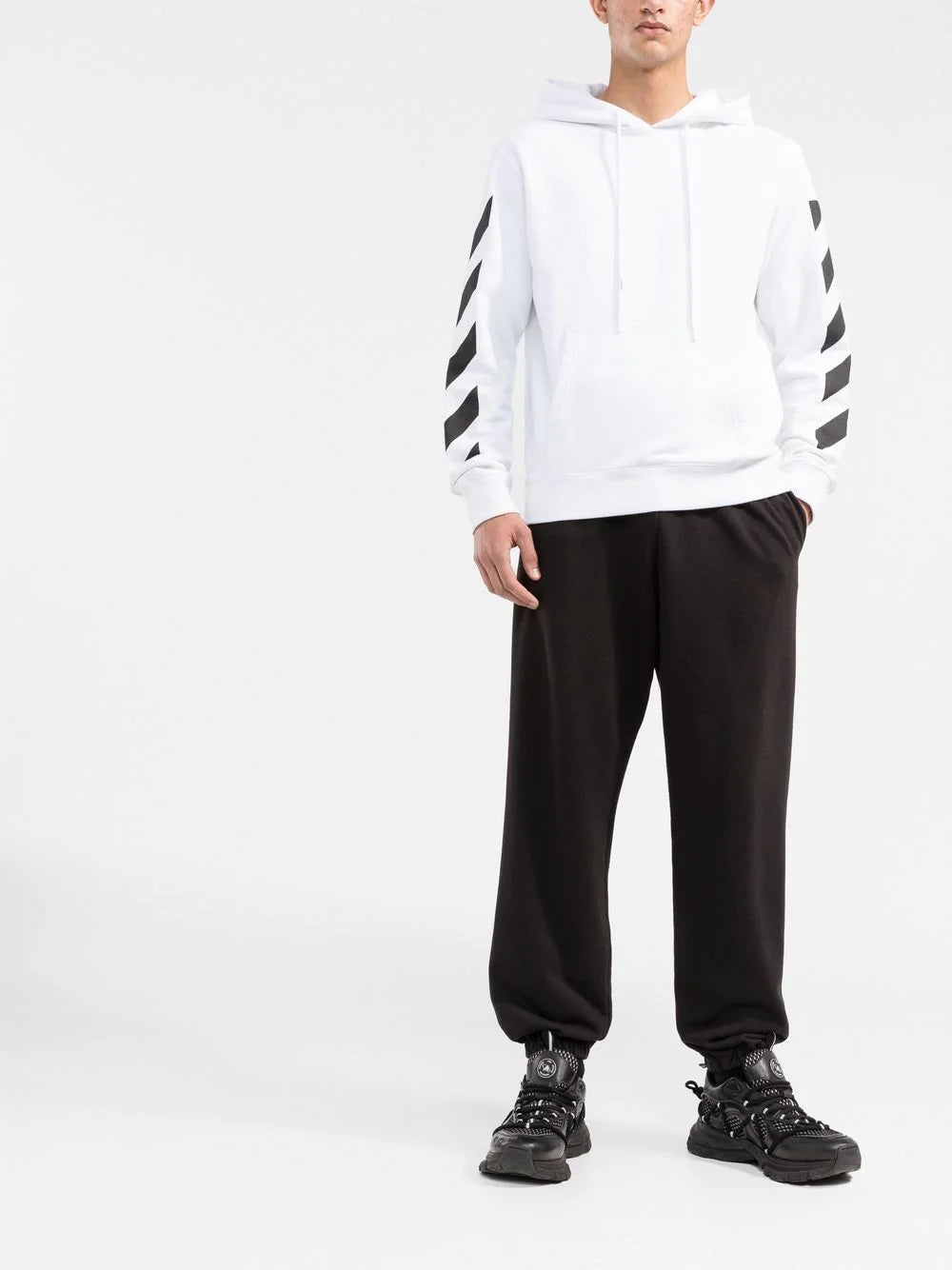 Off white 2025 stripe hoodie