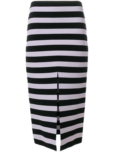 Proenza Schouler Striped Midi Skirt Veronique Luxury Collections