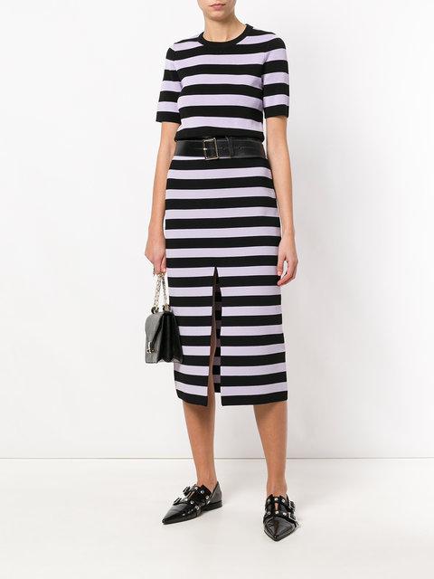 Proenza Schouler Striped Midi Skirt Veronique Luxury Collections