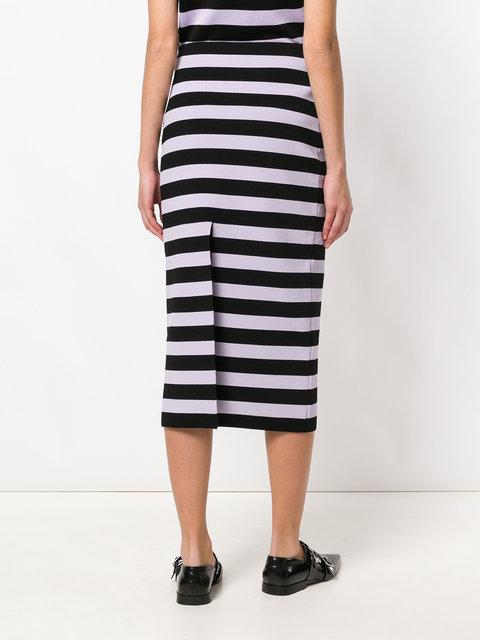 Proenza Schouler Striped Midi Skirt