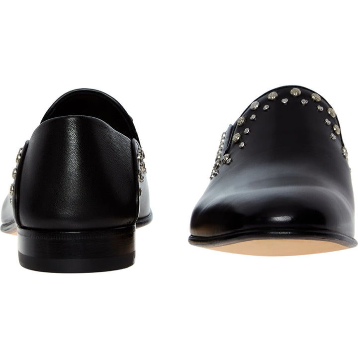 ALEXANDER MCQUEEN  Black Leather Studded Shoes Veronique Luxury Collections