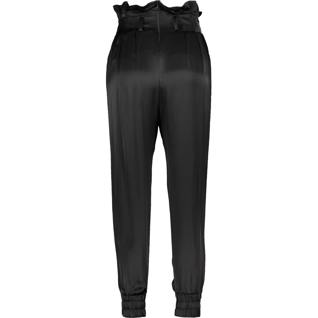 MOTHER OF PEARL  Black Paperbag Waist Trousers