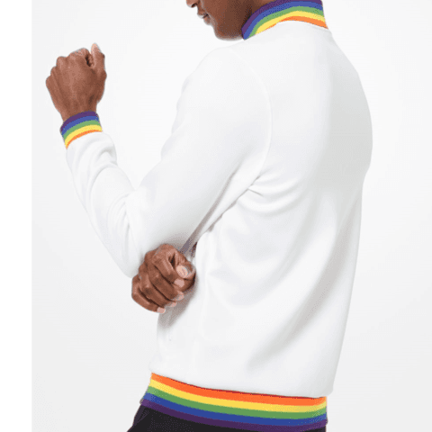 Michael Kors  White Rainbow Trim  Jacket Veronique Luxury Collections