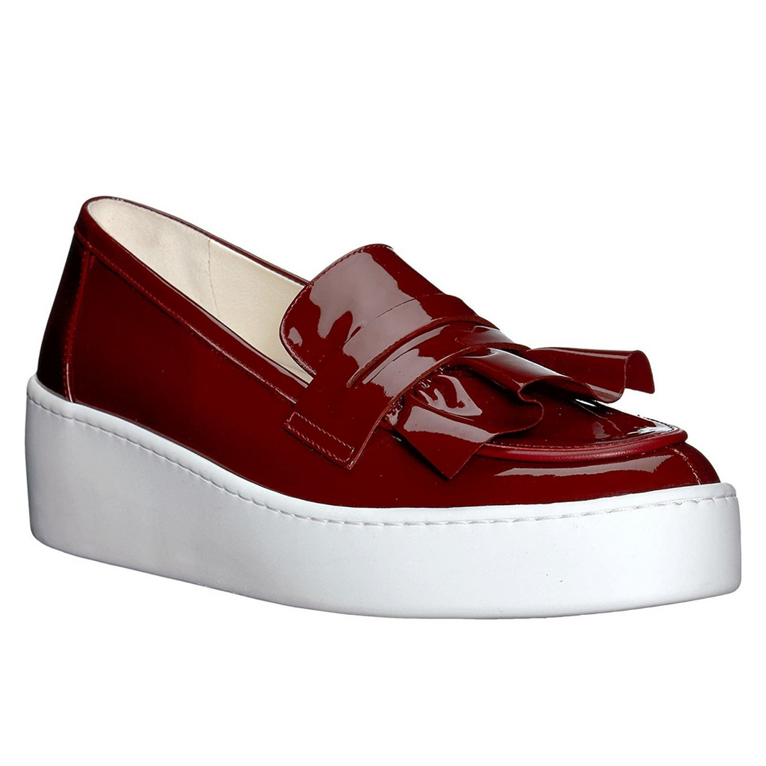 Robert  Clergerie Touxo Chili Patent Leather Loafers Veronique Luxury Collections