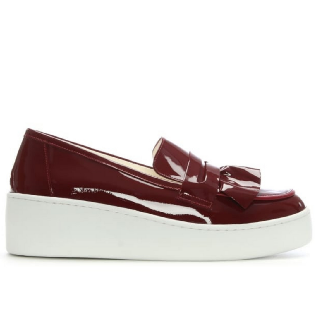 Robert  Clergerie Touxo Chili Patent Leather Loafers Veronique Luxury Collections