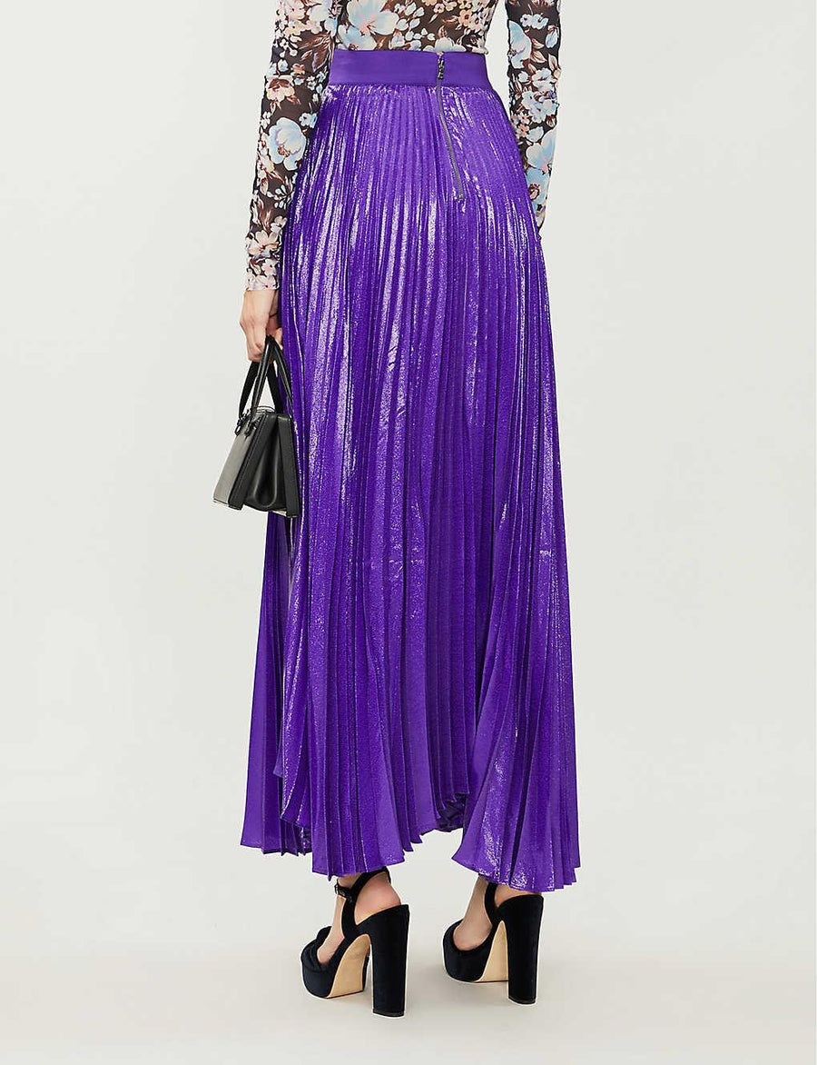 ALICE & OLIVIA  Violet Silk Blend Maxi Skirt Veronique Luxury Collections