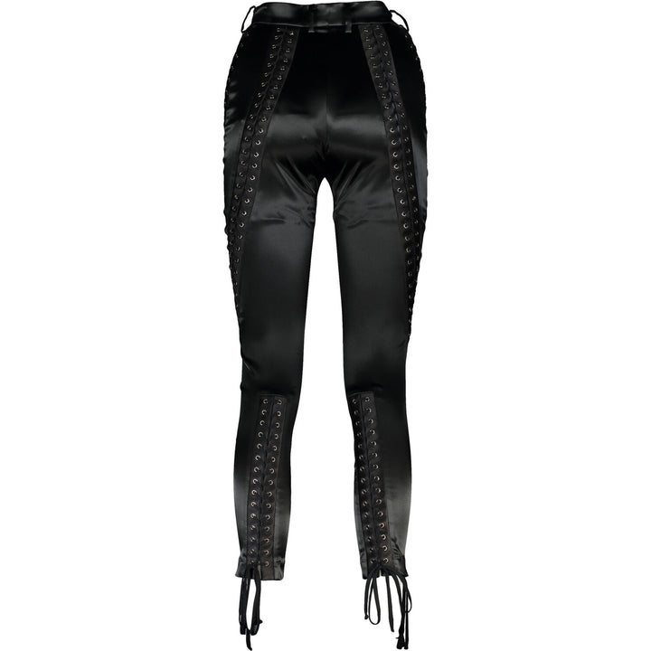 DOLCE & GABBANA  Black Lace Trousers Veronique Luxury Collections