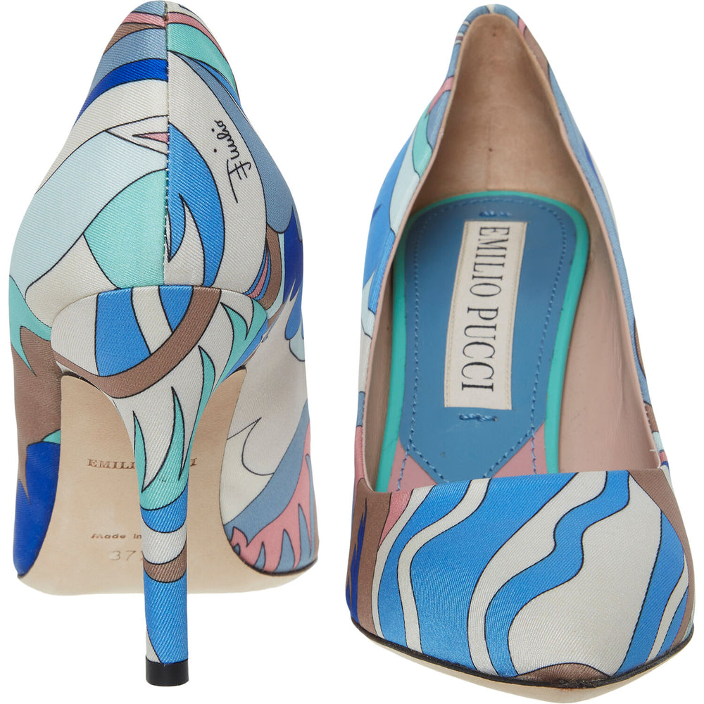 EMILIO PUCCI  Multicoloured Patterned Court Shoes Veronique Luxury Collections