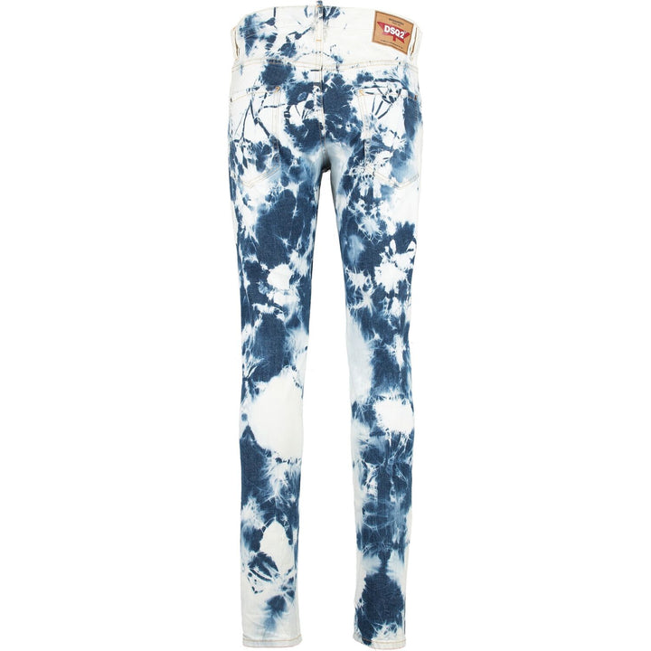 DSQUARED2 Blue & White Tie Dye Cool Guy Jeans Veronique Luxury Collections