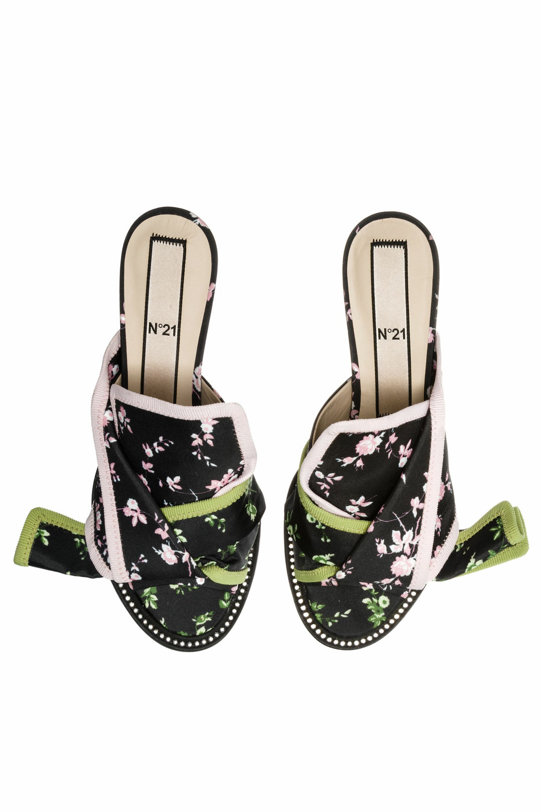 Nº21 Floral Open-Toe Sandals