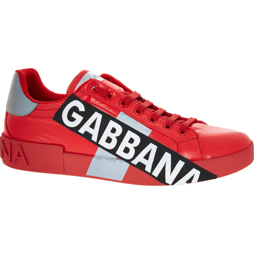 DOLCE & GABBANA Red Padded Trainers