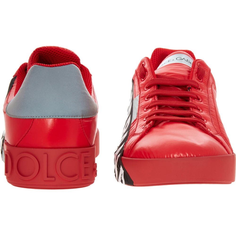DOLCE & GABBANA  Red Padded Trainers Veronique Luxury Collections