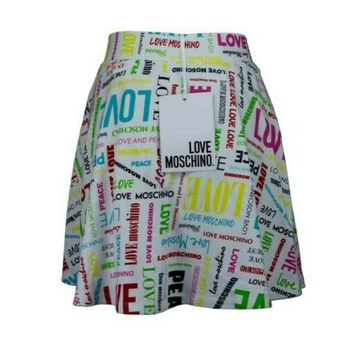 Love Moschino Logo Print Skirt